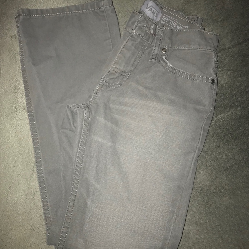 Boys Vans Gray Jeans Size 10